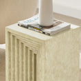 Load image into Gallery viewer, Alba Stone Effect Side Table