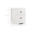 Load image into Gallery viewer, Margaux White Coastal Style Bedside Table