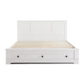 Load image into Gallery viewer, Margaux White Coastal Lifestyle Bedframe with Storage Drawers Queen
