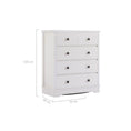 Load image into Gallery viewer, Margaux White Coastal Style Chest of Drawers Tallboy