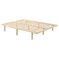 Load image into Gallery viewer, Platform Bed Base Frame Wooden Natural King Single Pinewood