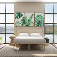 Load image into Gallery viewer, Natural Solid Wood Bed Frame Bed Base with Headboard King Single