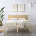 Load image into Gallery viewer, Natural Solid Wood Bed Frame Bed Base with Headboard King Single