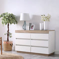 Load image into Gallery viewer, Ashley Coastal White Wooden Chest of 6 Drawers