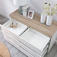 Load image into Gallery viewer, Ashley Coastal White Wooden Chest of 6 Drawers