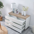 Load image into Gallery viewer, Ashley Coastal White Wooden Chest of 6 Drawers
