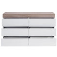 Load image into Gallery viewer, Ashley Coastal White Wooden Chest of 6 Drawers