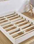 Load image into Gallery viewer, King Contemporary Industrial White Oak Base Bed Frame
