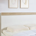 Load image into Gallery viewer, Aiden Industrial Contemporary White Oak Bed Frame - Double