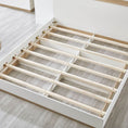 Load image into Gallery viewer, Aiden Industrial Contemporary White Oak Bed Frame - Double