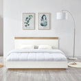 Load image into Gallery viewer, Aiden Industrial Contemporary White Oak Bed Frame King Size