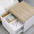 Load image into Gallery viewer, Ashley Coastal White Wooden Bedside Table