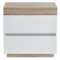 Load image into Gallery viewer, Ashley Coastal White Wooden Bedside Table