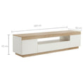 Load image into Gallery viewer, Ashley Coastal White Wooden TV Cabinet Entertainment Unit 180cm
