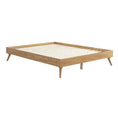 Load image into Gallery viewer, Natural Oak Ensemble Bed Frame Wooden Slat Queen