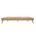 Load image into Gallery viewer, Natural Oak Ensemble Bed Frame Wooden Slat Queen