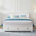 Load image into Gallery viewer, Margaux White Coastal Lifestyle Bedframe with Storage Drawers King