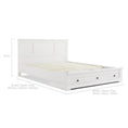 Load image into Gallery viewer, Margaux White Coastal Lifestyle Bedframe with Storage Drawers King