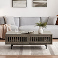 Load image into Gallery viewer, Nathan Mid-century Modern Dark Coffee Table with Storage