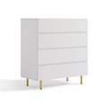 Load image into Gallery viewer, Kori White 4 Chest of Drawers