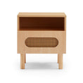 Load image into Gallery viewer, Leo Rattan Bedside Table in Maple