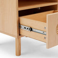 Load image into Gallery viewer, Leo Rattan Bedside Table in Maple