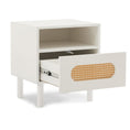 Load image into Gallery viewer, Kailua Rattan Bedside Table in White