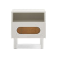 Load image into Gallery viewer, Kailua Rattan Bedside Table in White