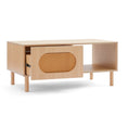 Load image into Gallery viewer, Kailua Rattan Coffee Table with Storage in Maple