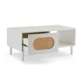 Load image into Gallery viewer, Kailua Rattan Coffee Table with Storage in White