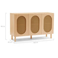 Load image into Gallery viewer, Leo 3 Door Rattan Sideboard in Maple