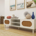 Load image into Gallery viewer, Leo Rattan 160CM TV Stand in White