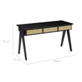 Load image into Gallery viewer, Lara Rattan Desk Console Table