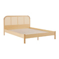 Load image into Gallery viewer, Lulu Bed Frame with Curved Rattan Bedhead - Double