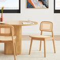 Load image into Gallery viewer, Luna Wooden Rattan Dining Chair Set of 2