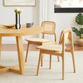 Load image into Gallery viewer, Luna Wooden Rattan Dining Chair Set of 2