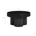 Load image into Gallery viewer, Maya Ribbed Black Coffee Table