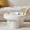 Load image into Gallery viewer, Maya Ribbed White Coffee Table