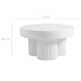 Load image into Gallery viewer, Maya Ribbed White Coffee Table