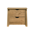Load image into Gallery viewer, Mica Wooden Bedside Table with 2 Drawers