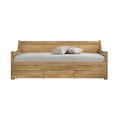 Load image into Gallery viewer, Mica Natural Wooden Day Bed with 3 Drawers Sofa Bed Frame