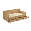 Load image into Gallery viewer, Mica Natural Wooden Day Bed with 3 Drawers Sofa Bed Frame