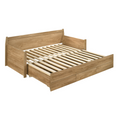 Load image into Gallery viewer, Mica Natural Wooden Day Bed with 3 Drawers Sofa Bed Frame