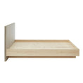 Load image into Gallery viewer, Natural Oak Wood Floating Bed Frame King
