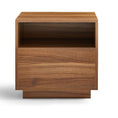 Load image into Gallery viewer, Nola Japandi Style Bedside Table in Walnut
