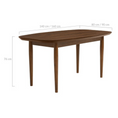 Load image into Gallery viewer, Pierre Walnut 140cm Dining Table