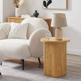 Load image into Gallery viewer, Kate Round Column Side Table in Natural