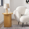 Load image into Gallery viewer, Kate Round Column Side Table in Natural
