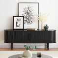 Load image into Gallery viewer, Kate Black Column TV Stand 160cm