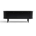 Load image into Gallery viewer, Kate Black Column TV Stand 160cm